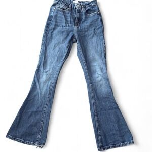 Forever 21 – Women's Curved Flare Jeans – Size 26 – Medium Wash